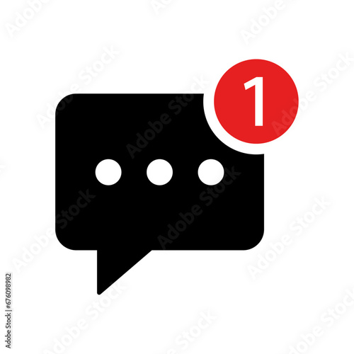 Chat message notification icon