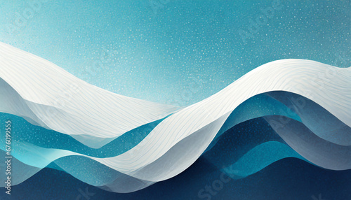 Light blue white elegant background abstract waves grainy texture banner header poster design
