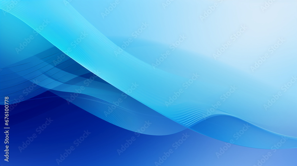a blue abstract The light blue curved background and some blue lines adopt the webcore style. AI generative