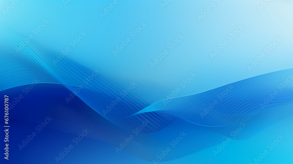 Obraz premium a blue abstract The light blue curved background and some blue lines adopt the webcore style. AI generative