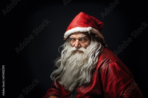 Santa Claus in Hyper realism style. Charming retro fantasy.