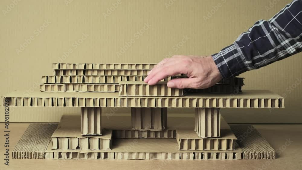 In a fundamental architectural exercise, students meticulously craft ...