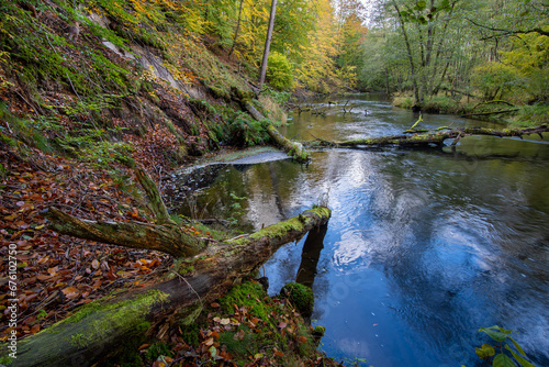 Fototapeta Naklejka Na Ścianę i Meble -  jesien nad rzeka