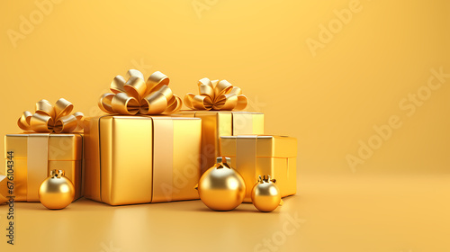 christmas wallpaper with presents and christmas balls