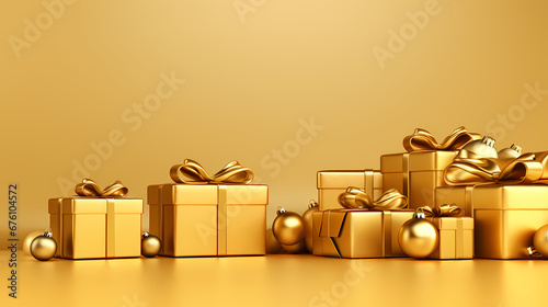 christmas wallpaper with presents and christmas balls