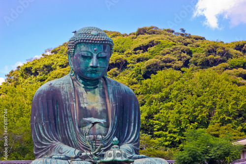 big buddha statue in kamakura in japan
