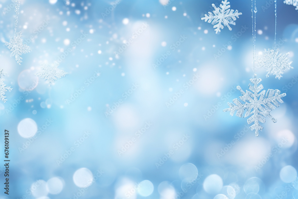 Christmas background with snowflakes