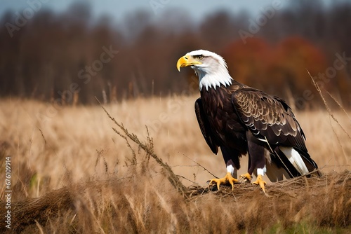 american bald eagle in flight generated by AI technology © zaroosh