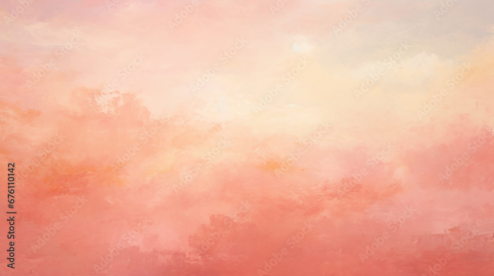 Abstract Background In Warm Tones With A Subtle Mix Of Coral, Orange, And Yellow Created With Generative AI Technology