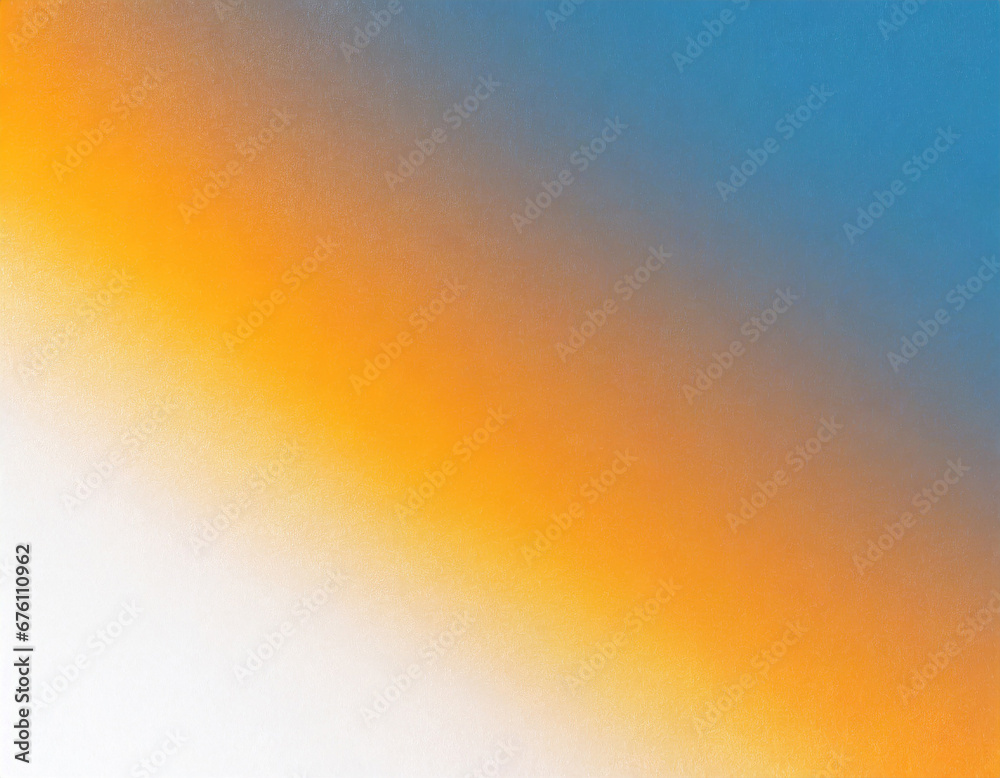 Abstract gradient background grainy orange blue yellow white noise texture backdrop banner poster header cover design