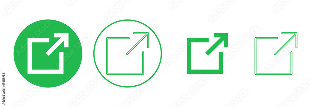External link icon set. link icon vector. hyperlink symbol External link icon set. link icon vector. hyperlink symbol