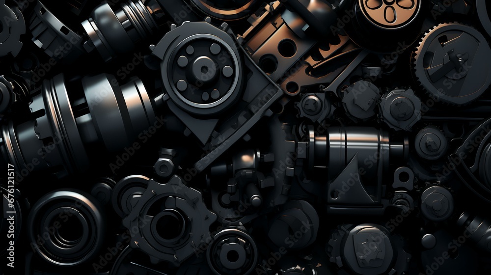 Fototapeta premium Dark industrial wallpaper