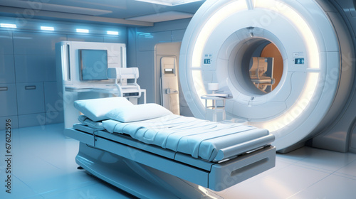 Futuristic computer aided tomography room