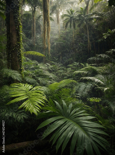 green leaves wallpaper of forest in the jungle