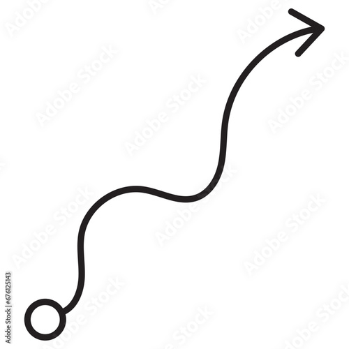 Doodle Curve Arrow