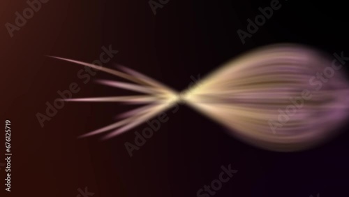  Pink, Yellow minimal wavy lines abstract futuristic tech background. looping geometric motion design with depth of field. Video animation Ultra HD 4K 3840x2160
