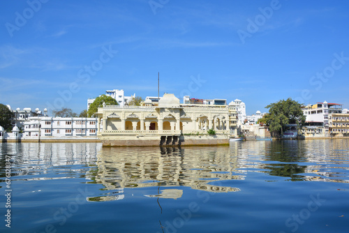 Lake Palace (formally known as Jag Niwas) is a former summer palace of the royal dynasty of Mewar, it is now turned into a hotel. 