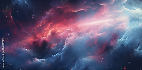background with colorful clouds in space nebula
