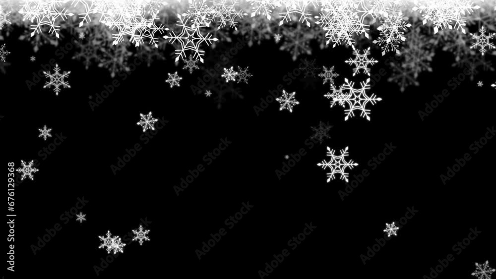 Christmas with snow. Background transparent.loop video.(066) Christmas with snow. Background transparent.loop video.(066)