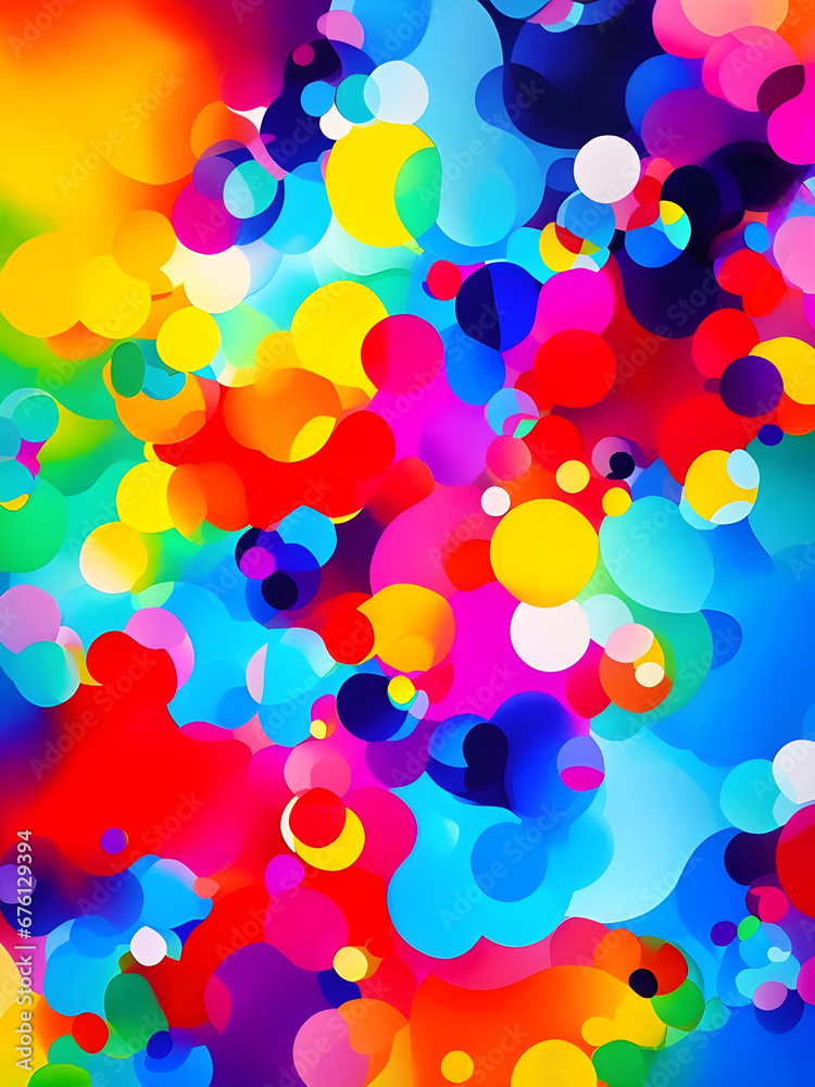 Colorful abstract background generated with AI