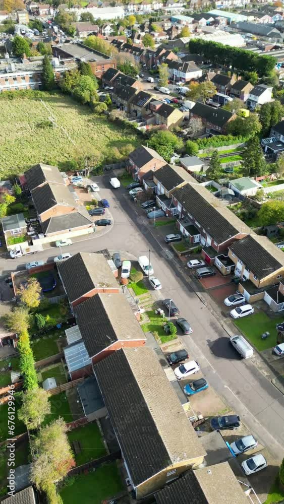 Gorgeous Aerial view of Luton City of England Gorgeous Aerial view of Luton City of England