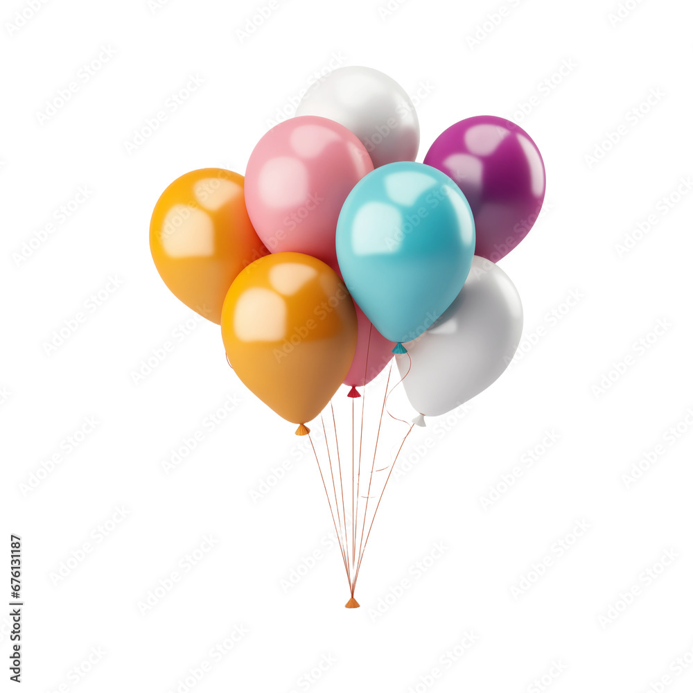 PNG balloons for celebration on transparent background