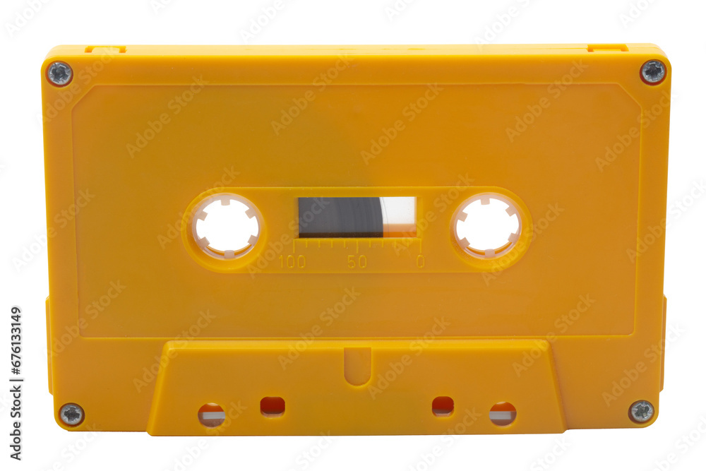 Fototapeta premium Orange Audio Tape