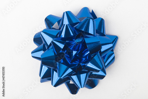 Decorative blue gift Bow
