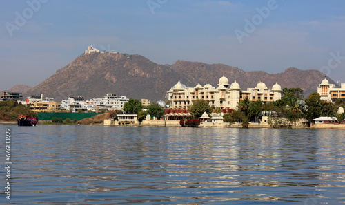 City Palace, Udaipur is a palace complex situated in the city of Udaipur in the Indian state of Rajasthan. It was built over a period of nearly 400 years, photo