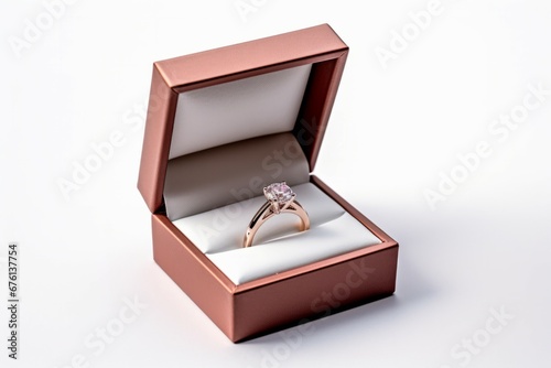 Weeding ring in a box on white background © Werckmeister