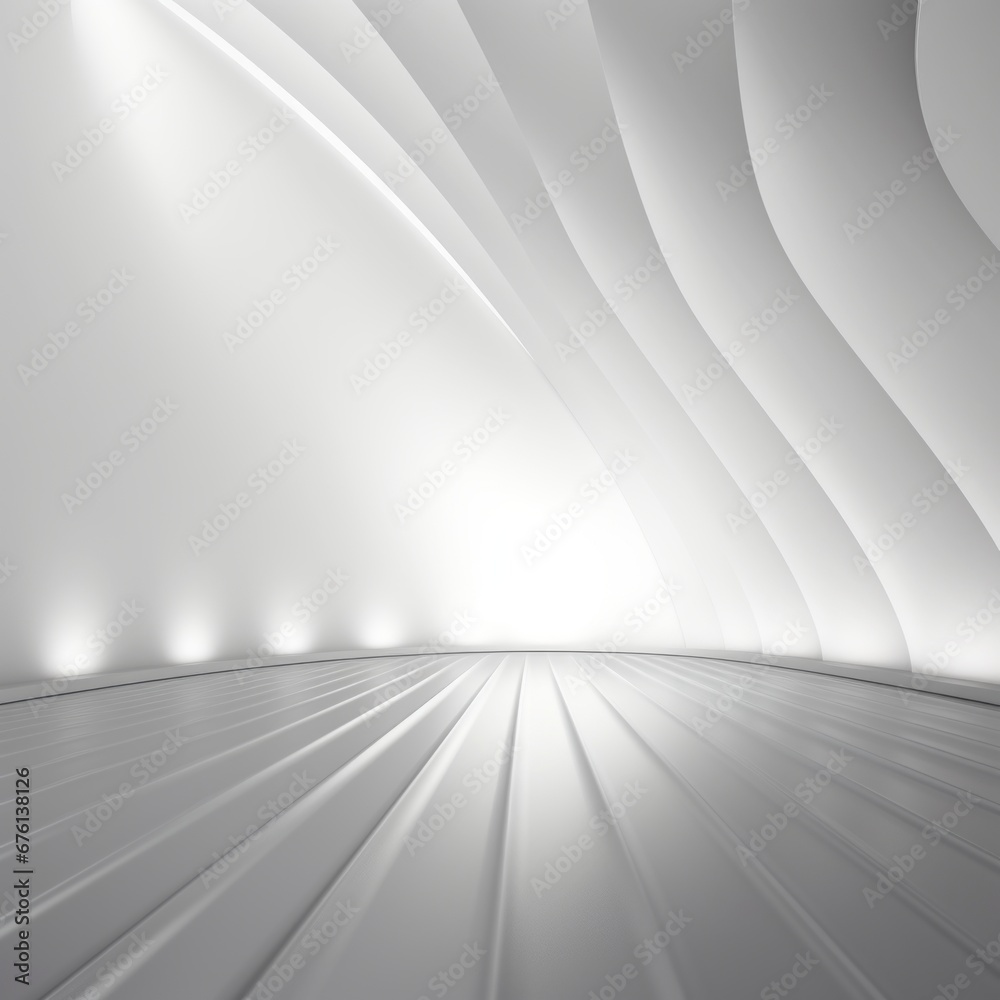 A universal and elegant gray-white backdrop illuminated by captivating rays of light.