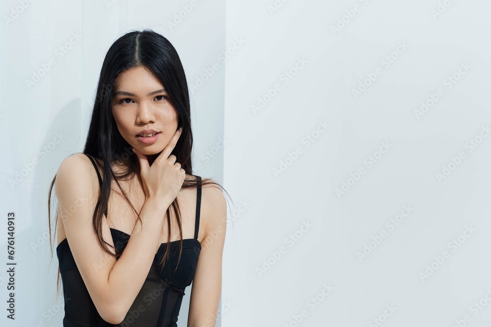 Woman cosmetic beauty portrait model fashion glamour hair white femininity beautiful asian salon Woman cosmetic beauty portrait model fashion glamour hair white femininity beautiful asian salon