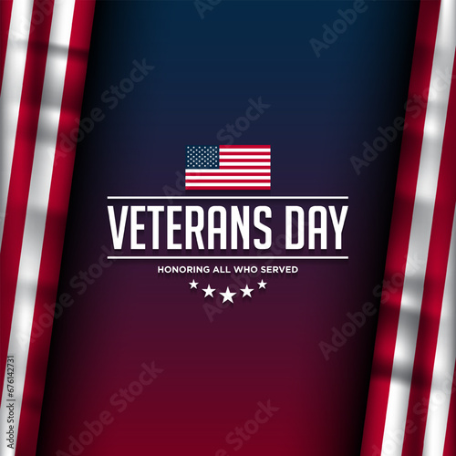 Veterans Day Background Design.