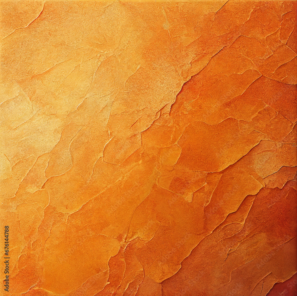 Fototapeta premium Orange and red stone tile floor or wall pattern for kitchen or bathroom
