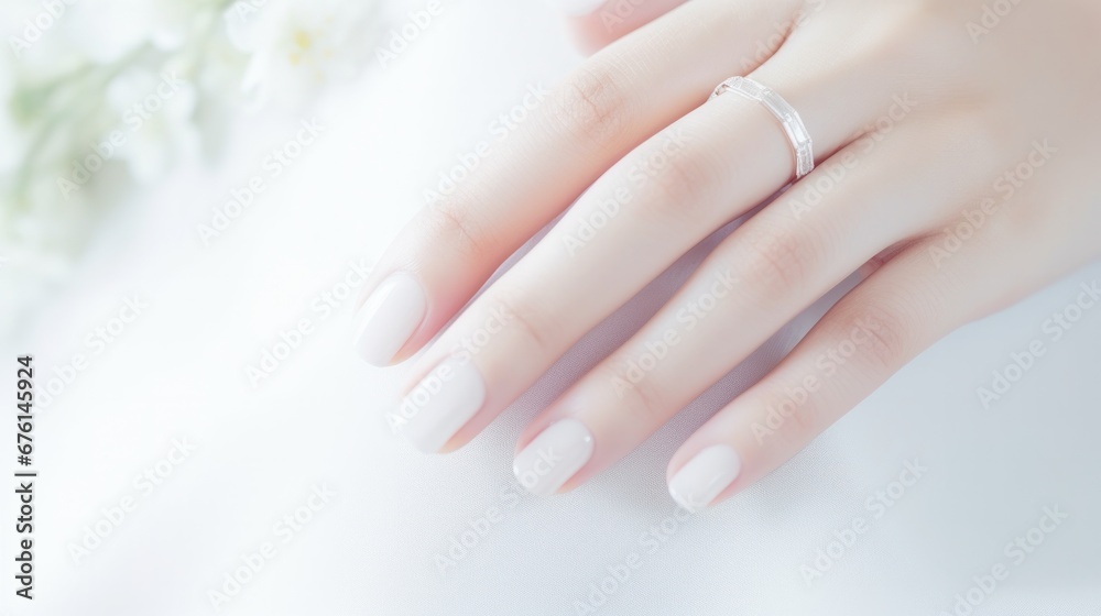 Woman show beautiful nail after receive care service by professional Beautician Manicure at spa centre. Nail beauty salon use nail file for Glazing treatment. manicurist make nail to beautiful. Woman show beautiful nail after receive care service by professional Beautician Manicure at spa centre. Nail beauty salon use nail file for Glazing treatment. manicurist make nail to beautiful.