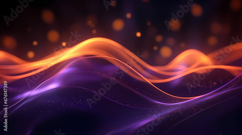 Abstract digital wave particle poster web page PPT background