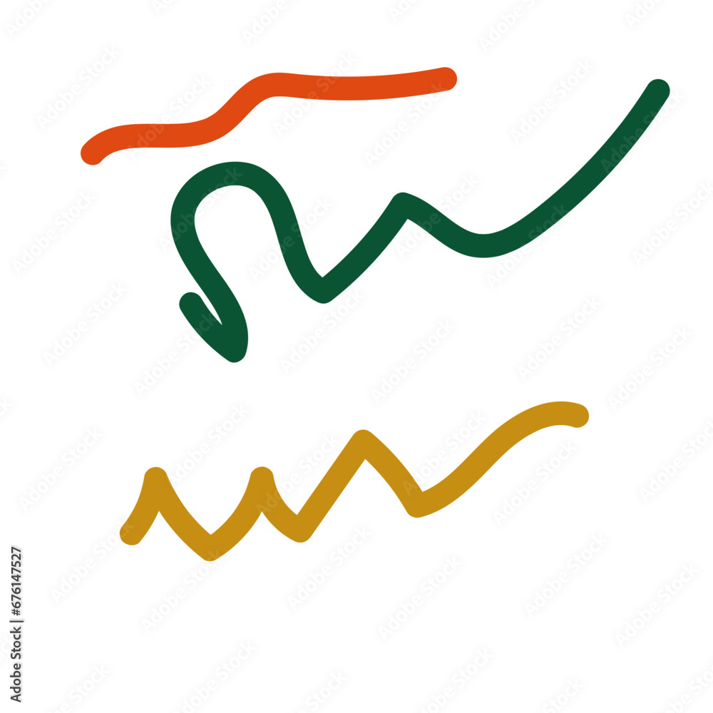 Abstract lines scribble vectors Abstract lines scribble vectors