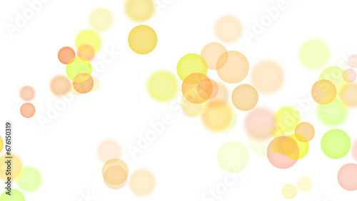 Backgroundless light. Bokeh lights with transparent background. Yellow circular lights. Bokeh lights PNG.