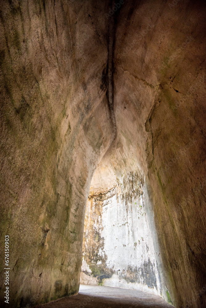 Ear of Dionysius in Neapolis Archaeological Park - Siracusa - Italy