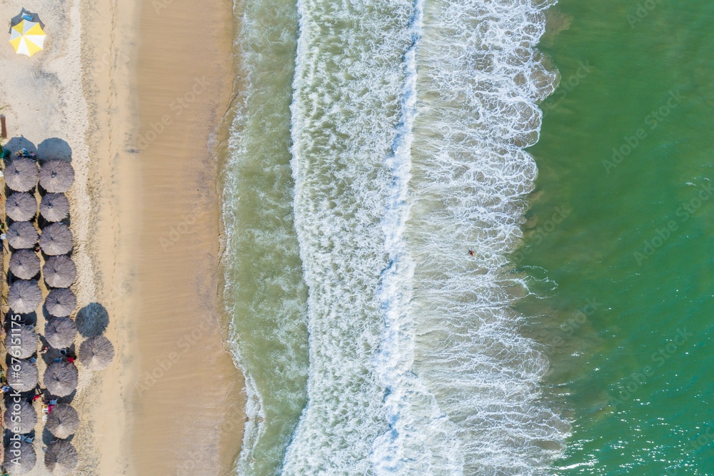 Aerial view of the beautiful Bucerias beach in Riviera Nayarit Aerial view of the beautiful Bucerias beach in Riviera Nayarit