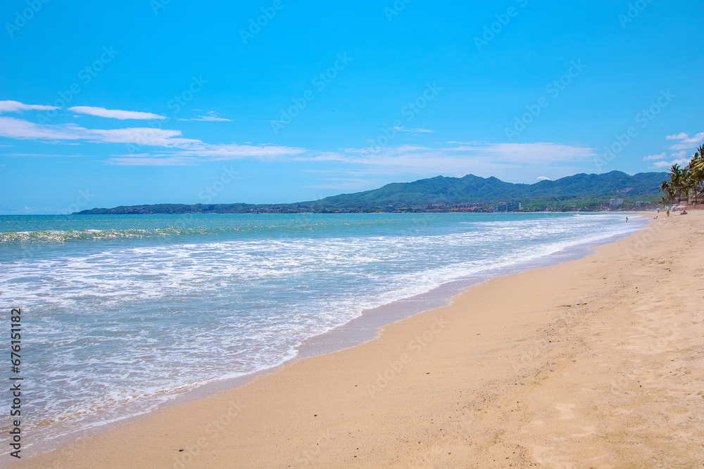 Bucerías beach view to the north Bucerías beach view to the north