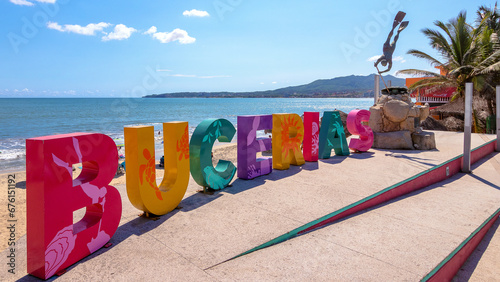 The main street at Bucerías Nayarit