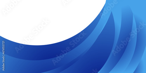 abstract blue wave background with copy space transparent area