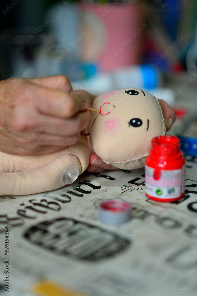 Obraz premium Costura, agulha e muito trabalho