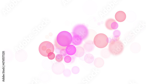 Backgroundless light. Bokeh lights with transparent background. Pink circular lights. Bokeh lights PNG. 