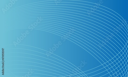 Simple blue gradient background with curved lines