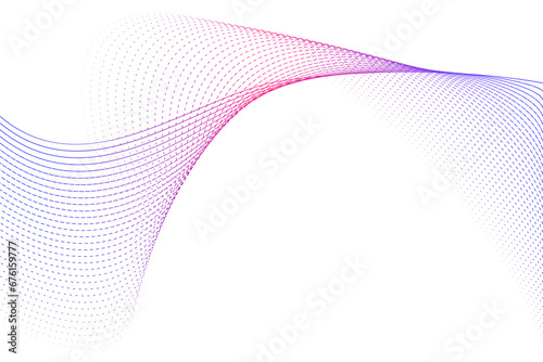 Abstract flow wave particles lines background. Futuristic technology and science theme background