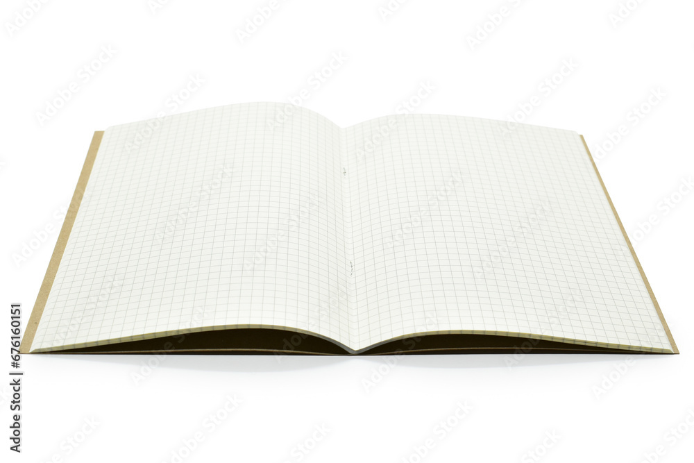 blank open notebook with lined paper isolated on white background blank open notebook with lined paper isolated on white background