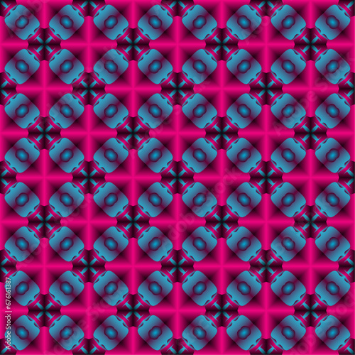 seamless pattern with red hearts