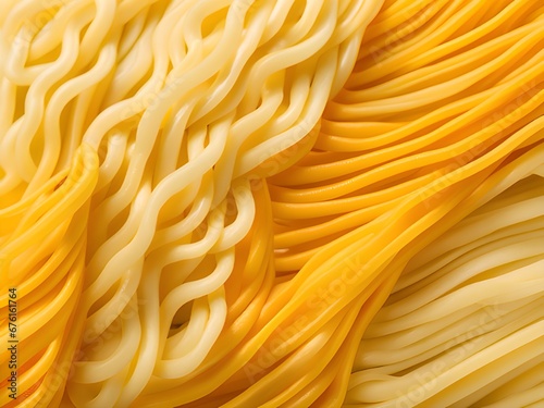 uncooked spaghetti background, top view